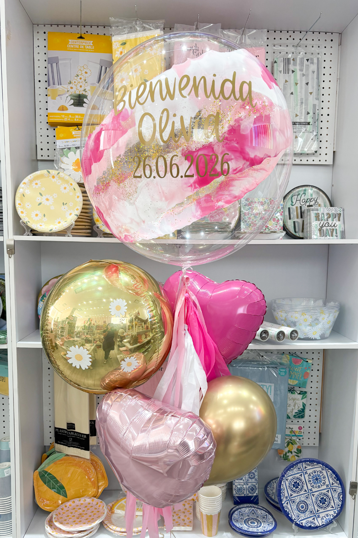 WELCOME BABY GLOBO BURBUJA