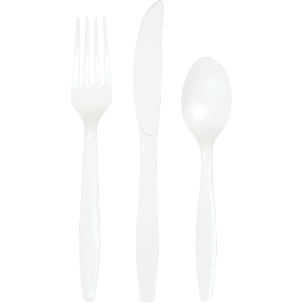 Cubiertos Surtidos Blanco (24 piezas)