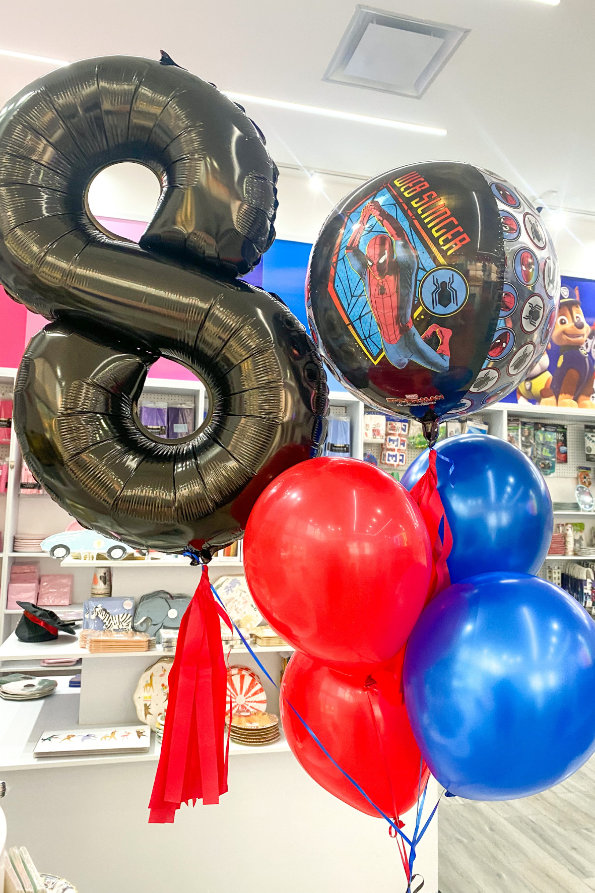 Globos Bouquet Spiderman + Número