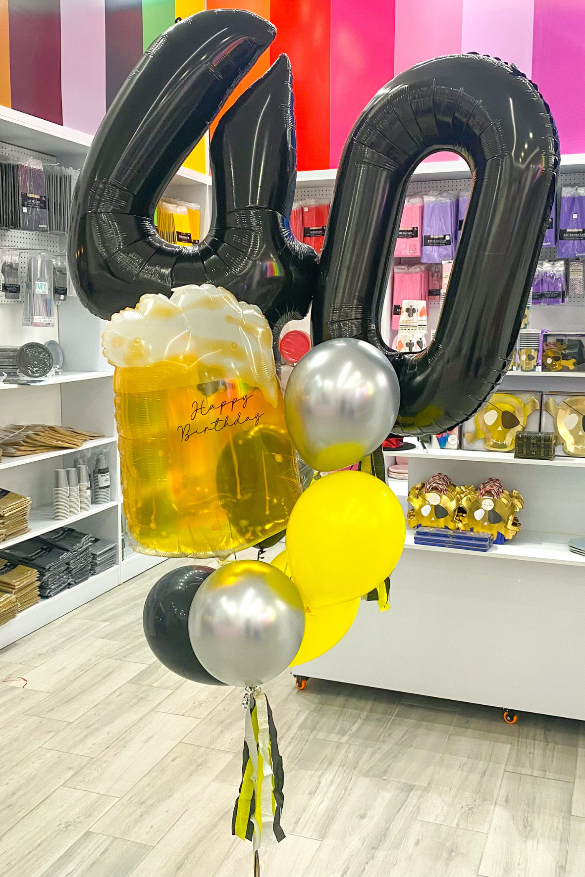 Globos Boquet Números + Cerveza