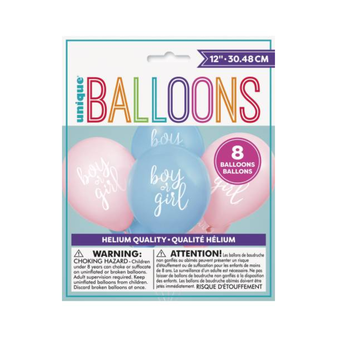 Globos 12" Gender Reveal