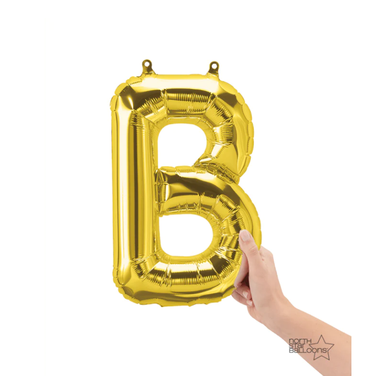 Letra B Dorado 14"