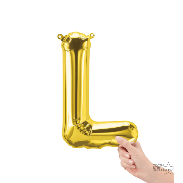 Letra L Dorado 14"
