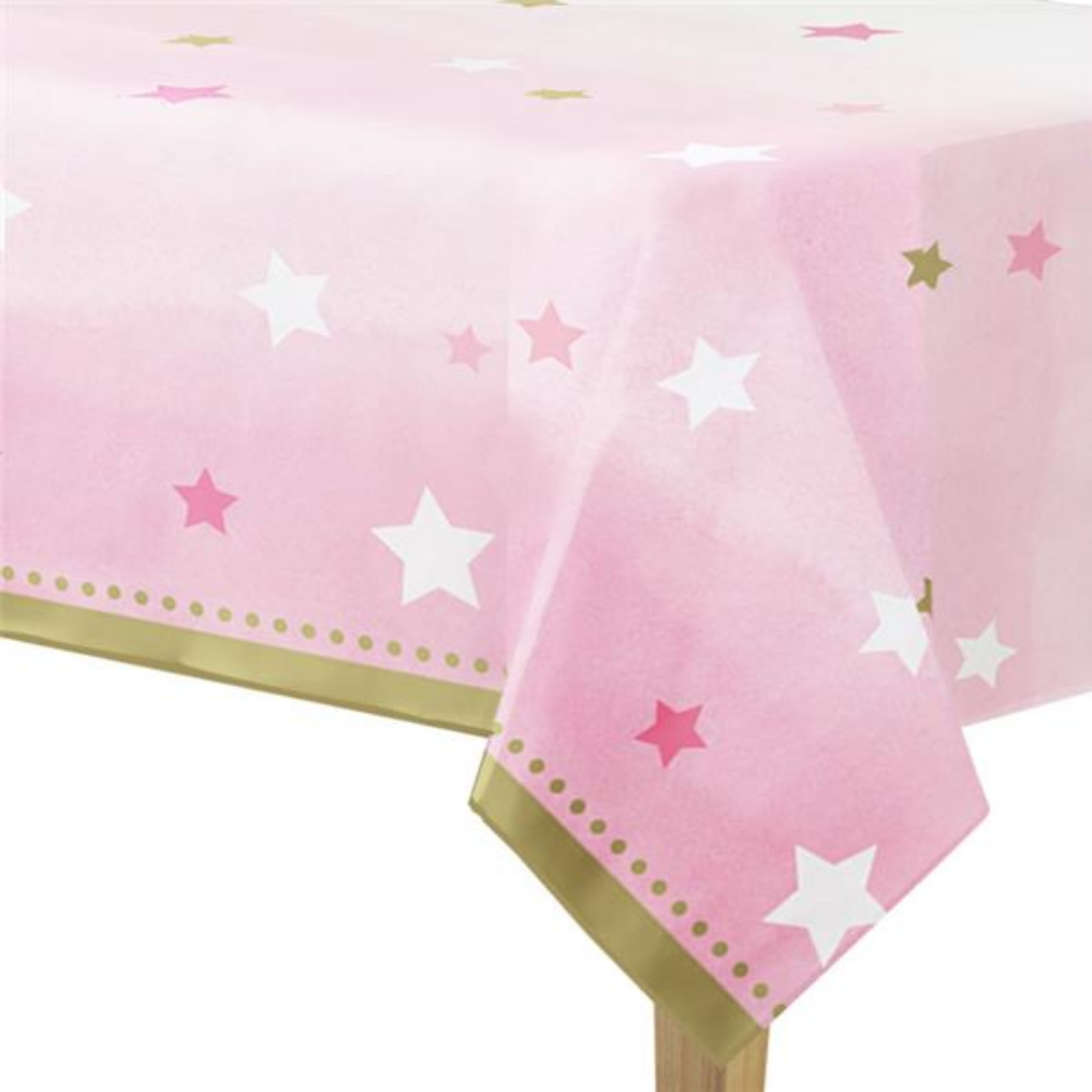 Mantel Rectangular Little Star Pink