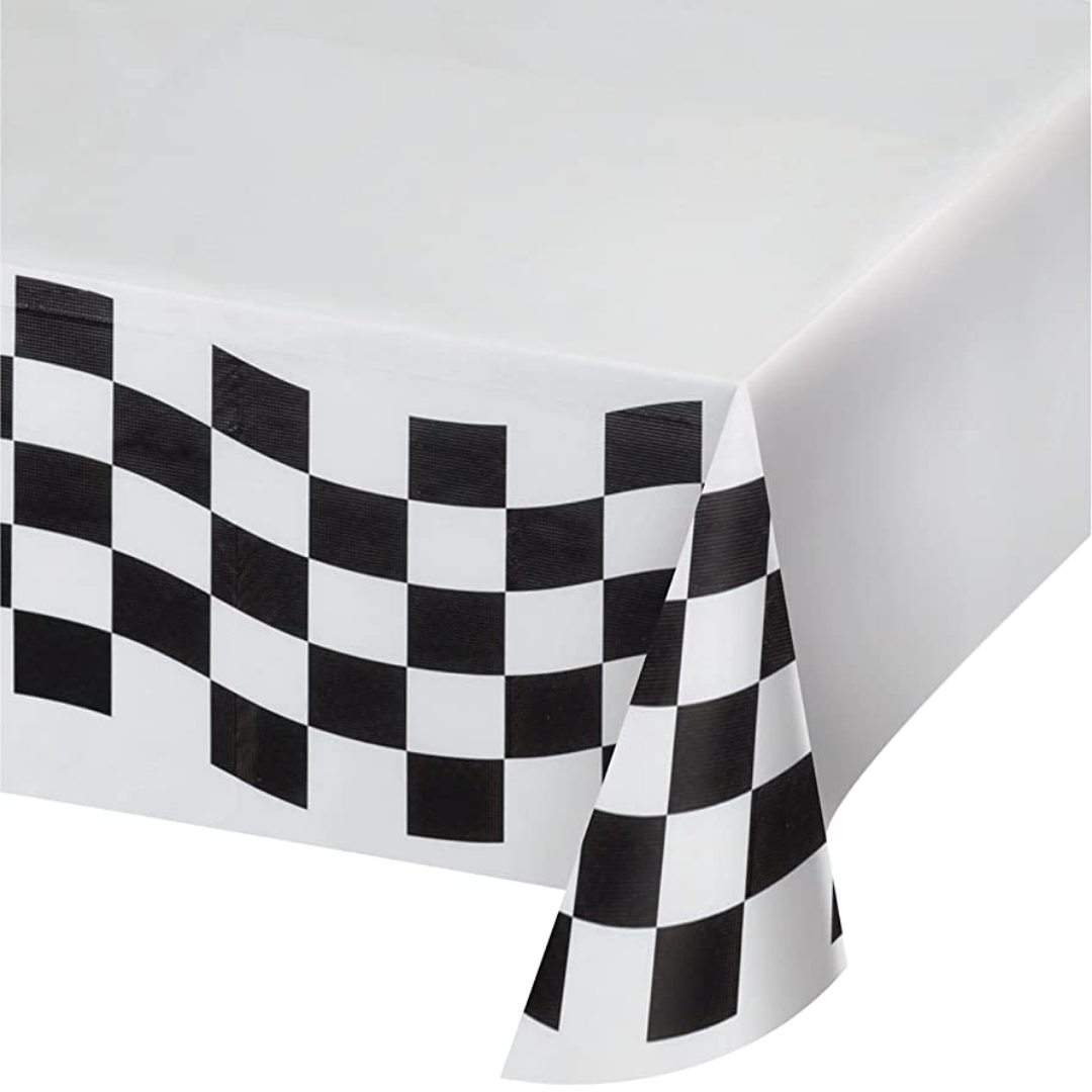 Mantel Rectángular White Checks