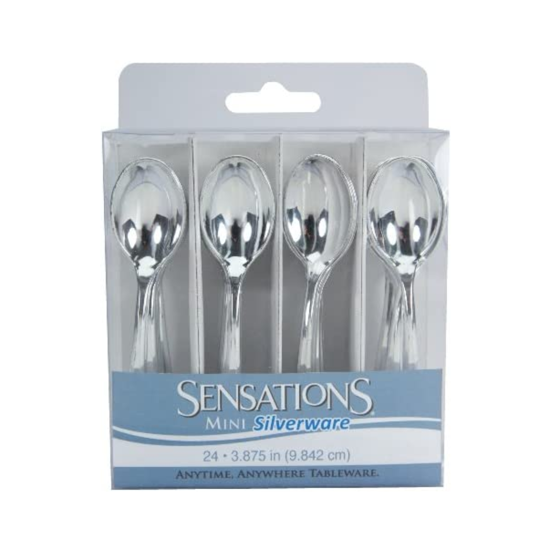 Mini Spoons Plata (24 pz)