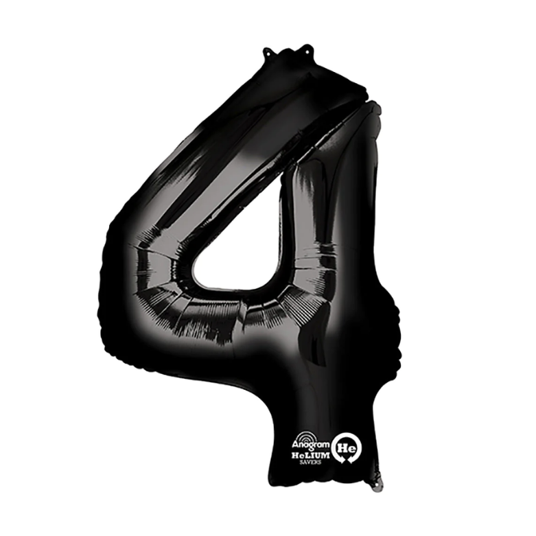 Número 4 Negro 34"