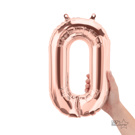 Número 0 rose gold 14"