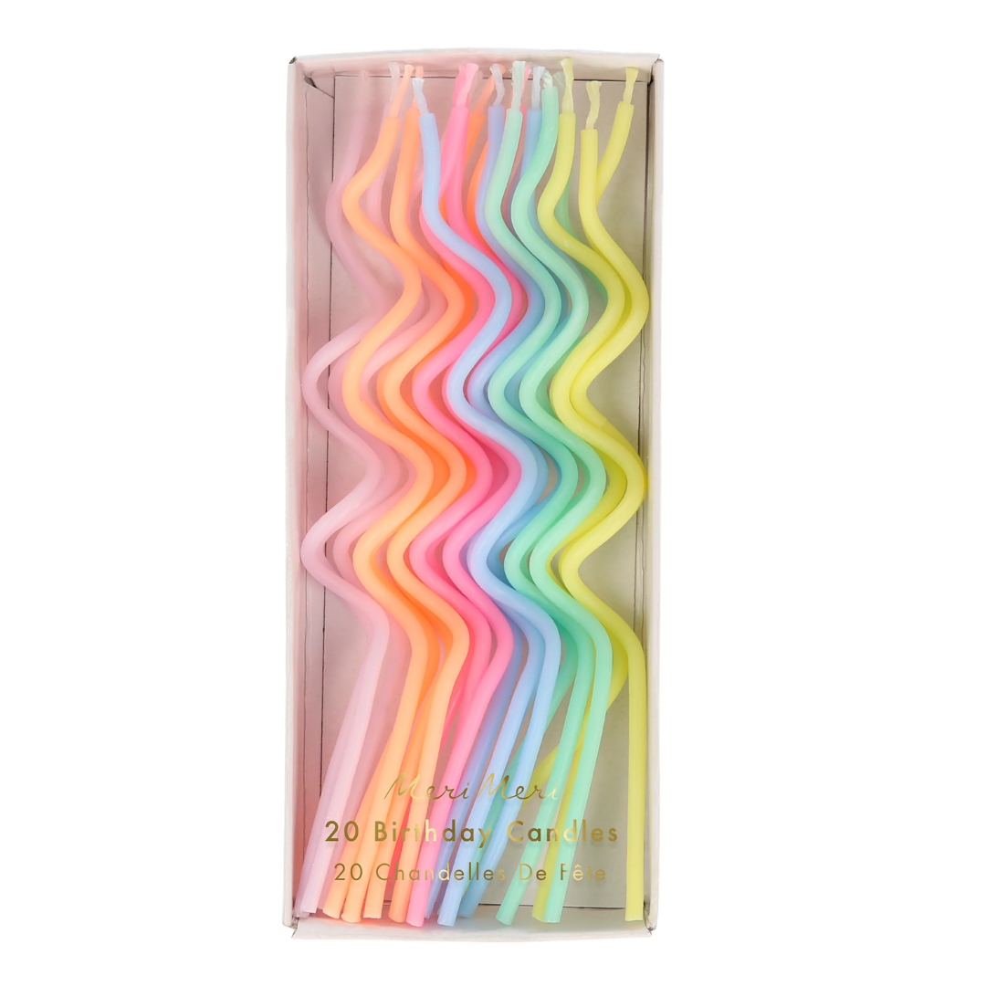 Pastel Swirly Candles