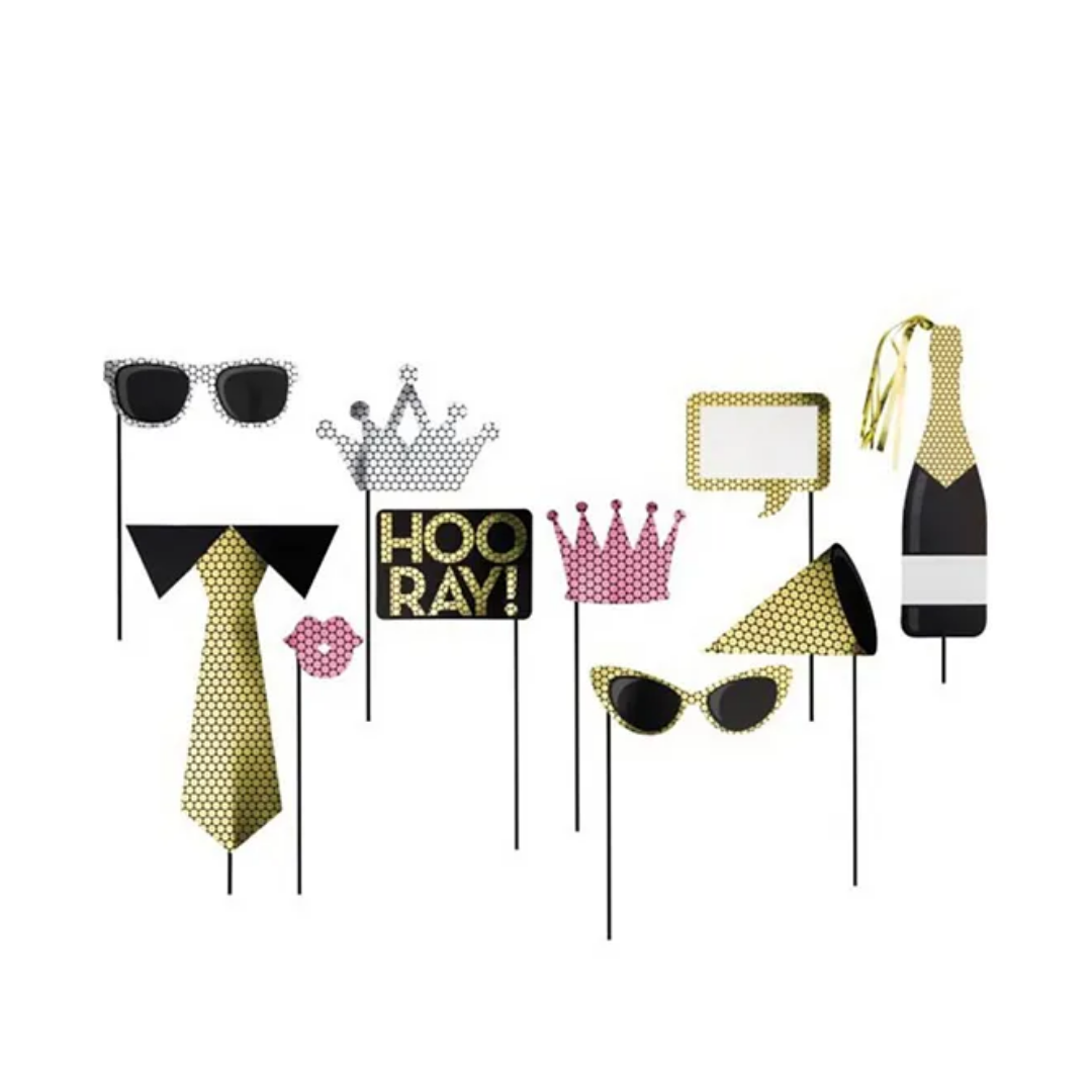 Photo Props Gold and Black