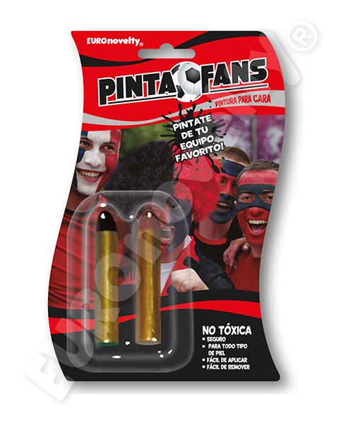 Pinta Fan Rojo Negro