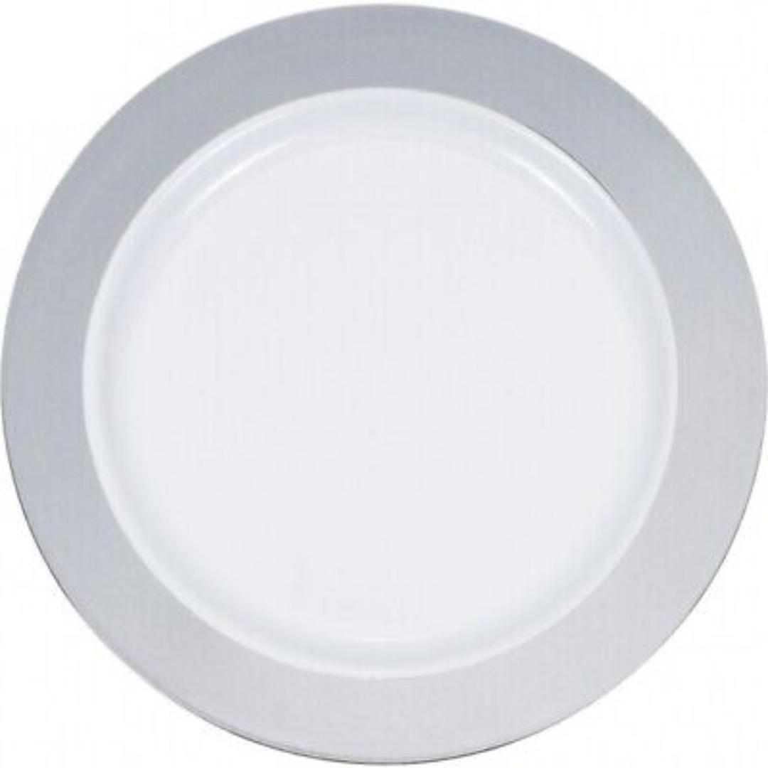 Plato Plastico Silver Big