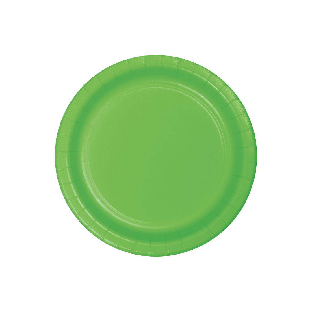 Plato 7" Verde Kiwi 24 pz