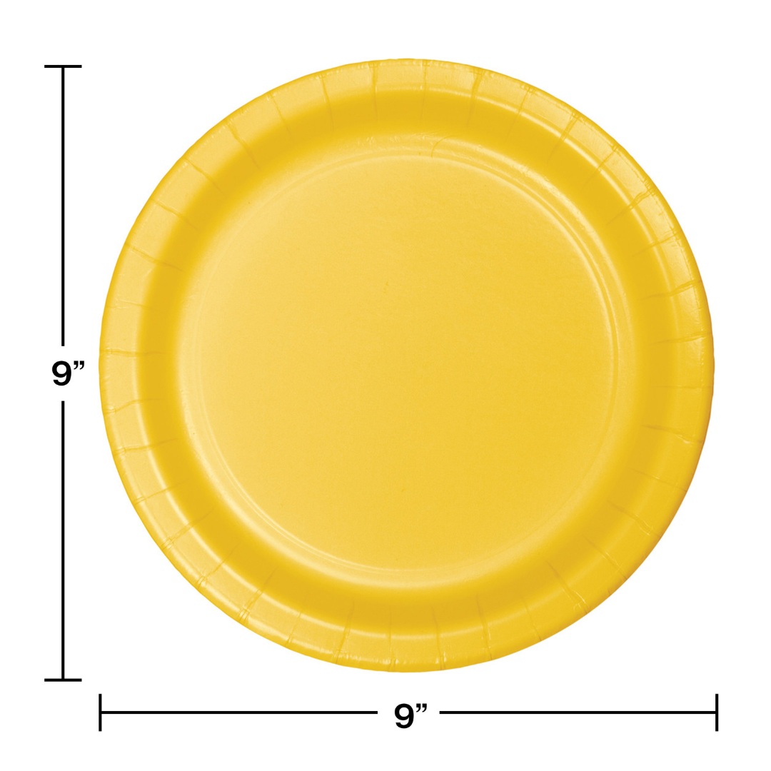 Plato 9' Amarillo (24 piezas)
