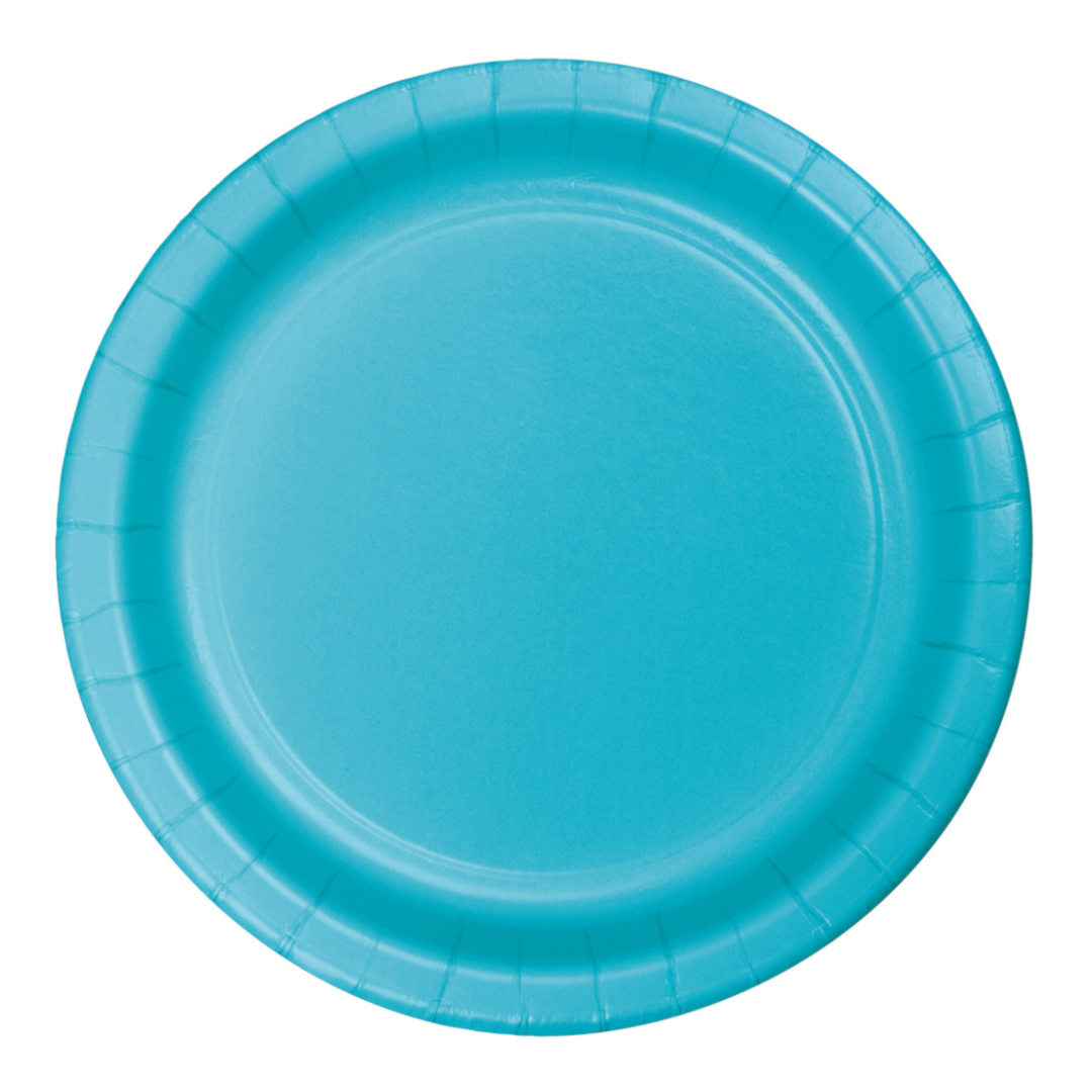 Plato 9' Turquesa (24 piezas)