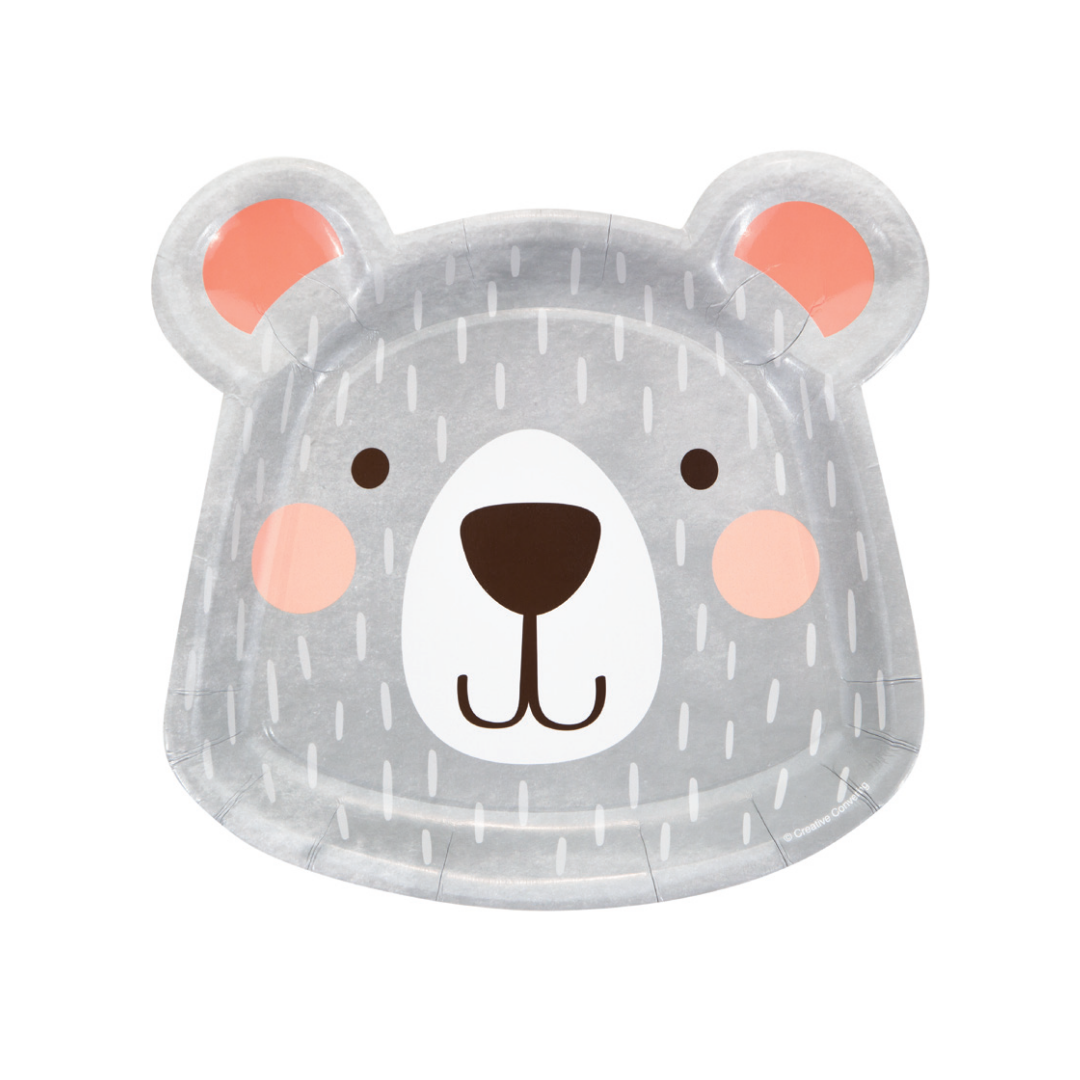 Plato 9" Birthday Bear Shapped