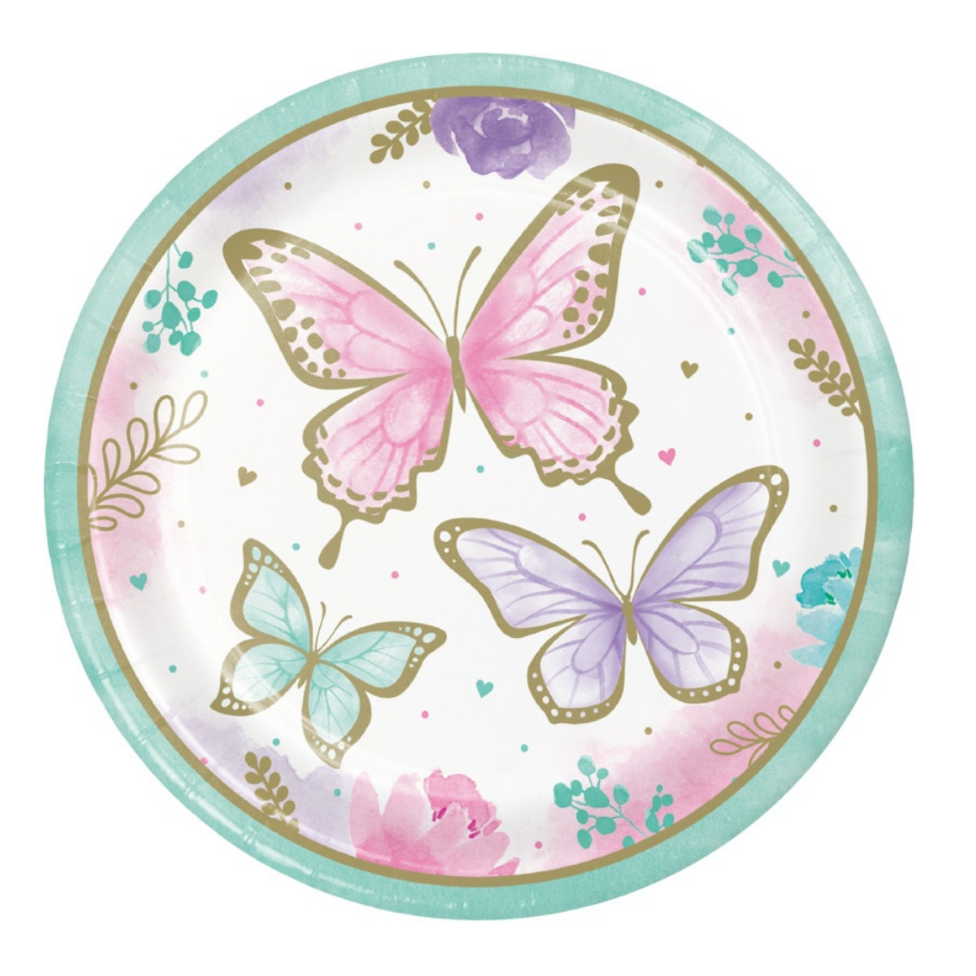 Platos Mariposa 9"