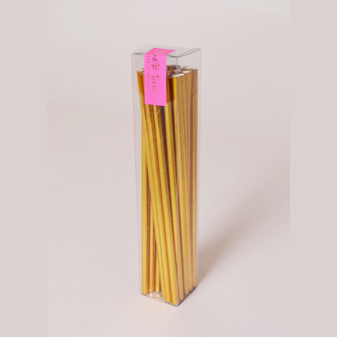 Popotes Dorados (25 piezas)