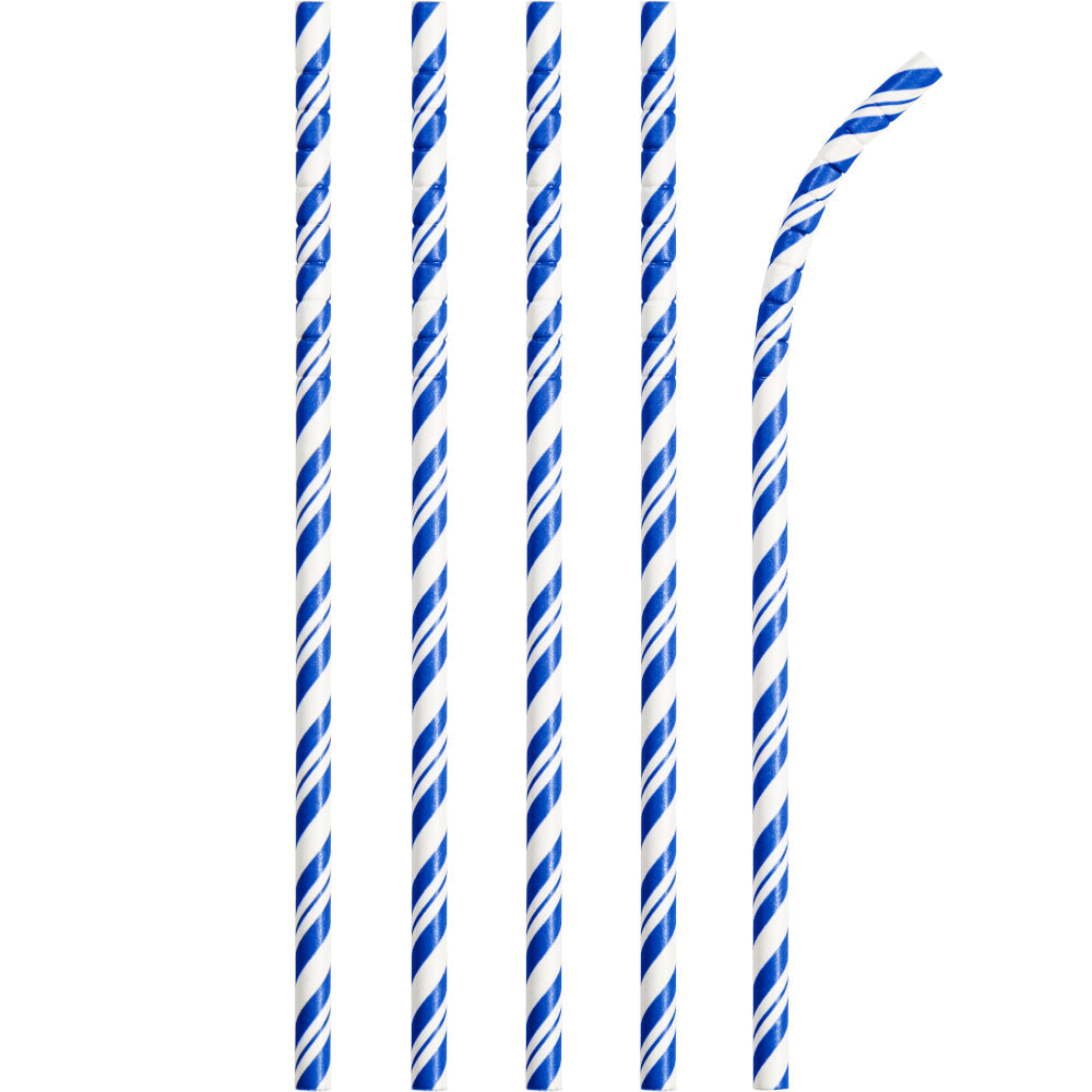 Popotes Líneas Azul (24 piezas)