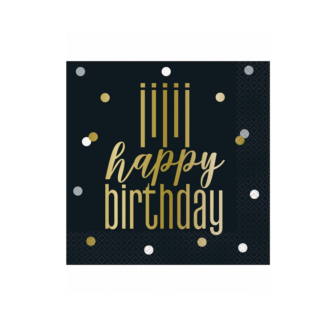 Servilleta LN Gold Birthday