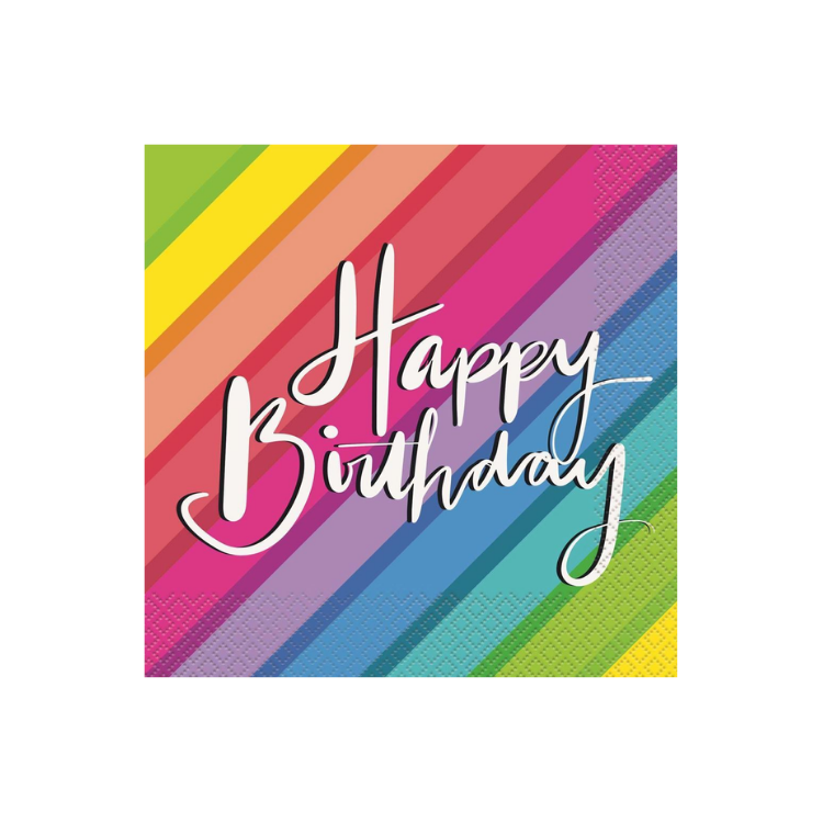 Servilletas Balloon and Rainbow