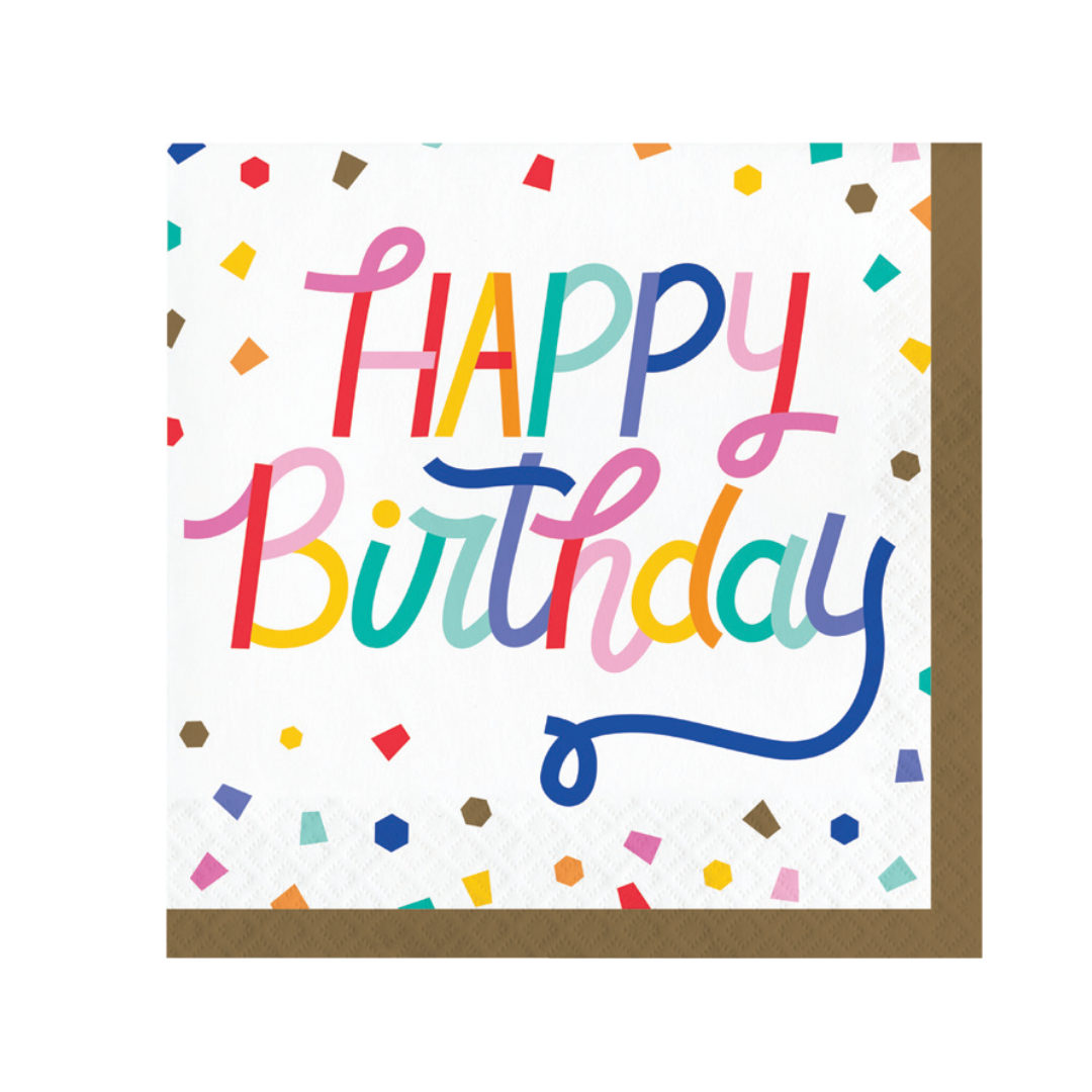 Servilletas LN Birthday Confetti