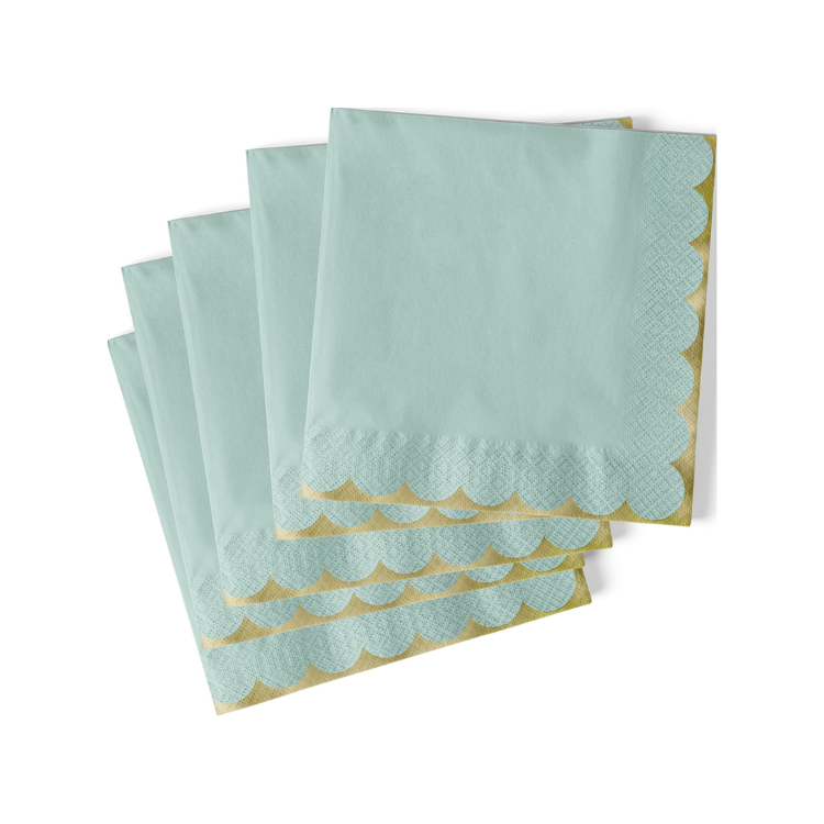 Servilletas Mint & Gold