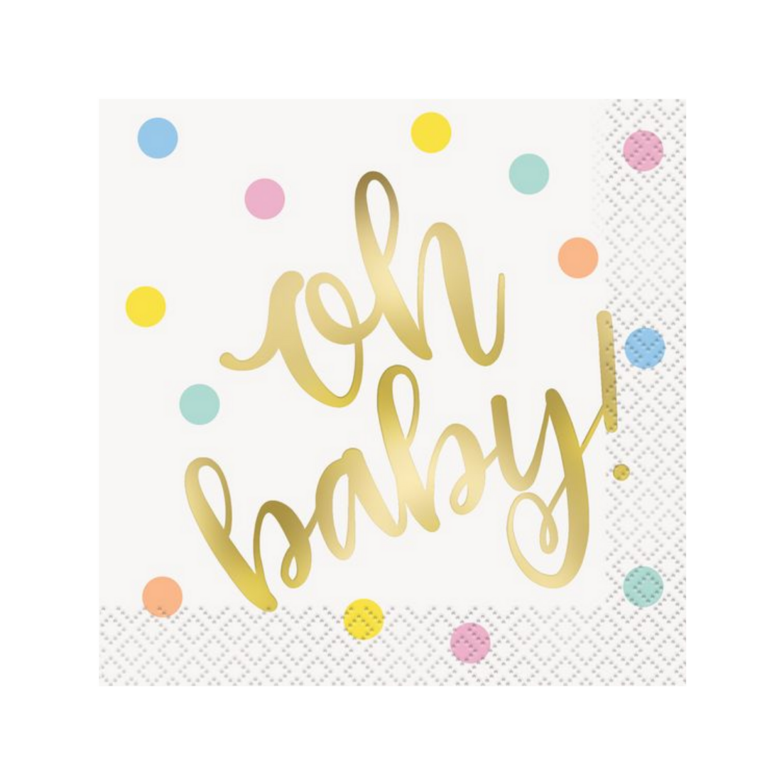 Servilletas Oh Baby (foil)