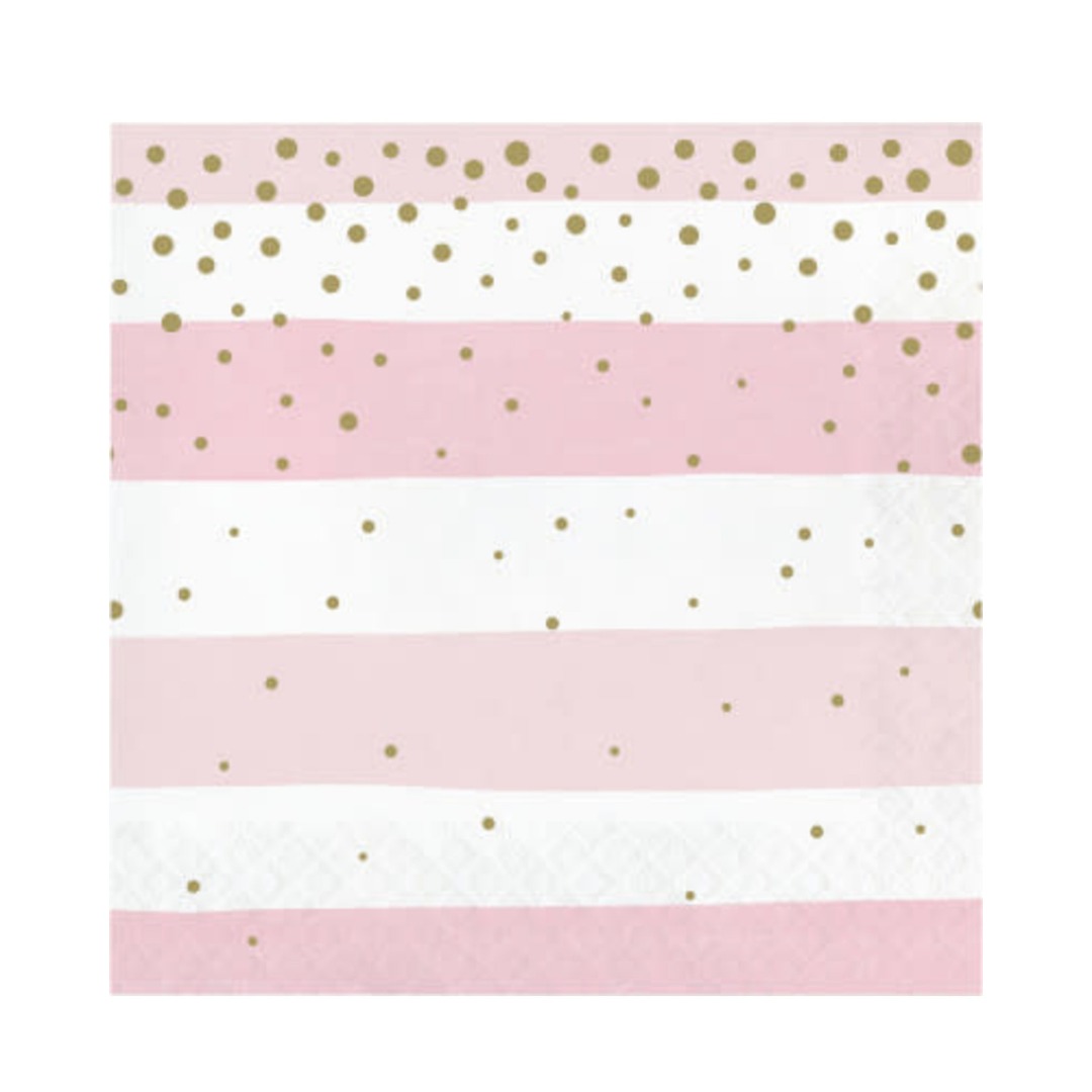 Servilletas Pink and Gold