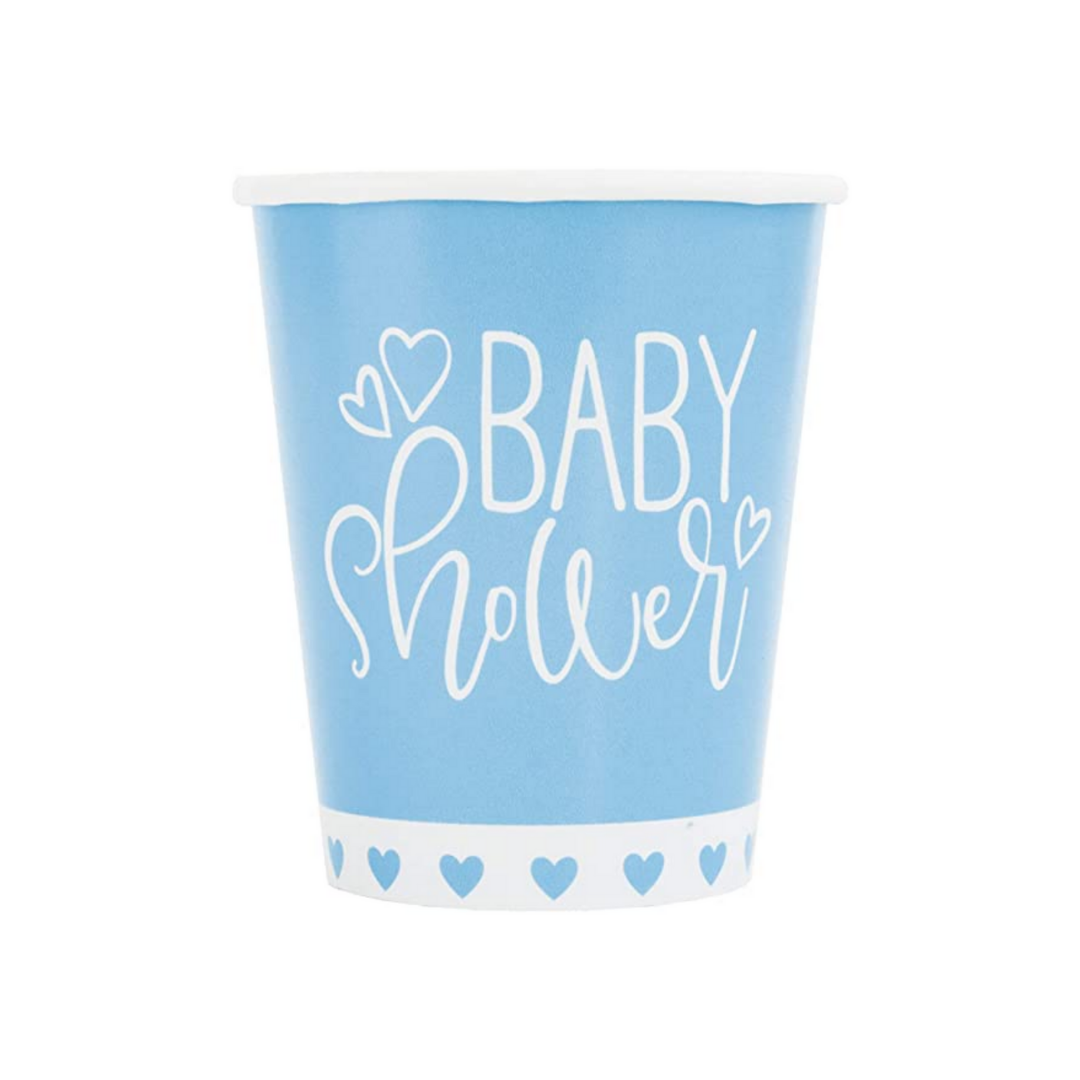 Vaso 9oz Blue Hearts