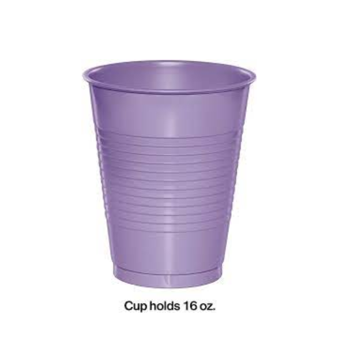 Vaso Plastico 16 oz Lila (20 pz)