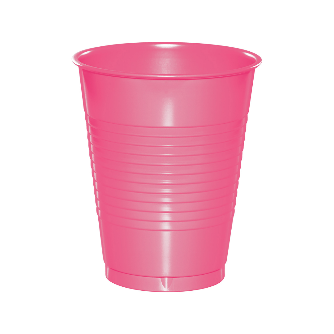 Vaso Plástico 16oz Rosa (20 pz)