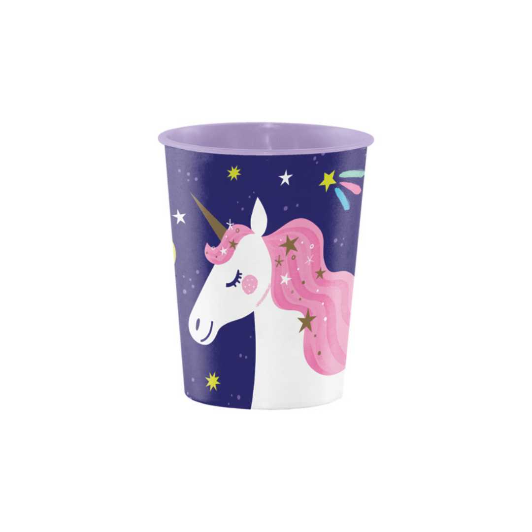 Vaso Plástico Unicorn Galaxy 16oz