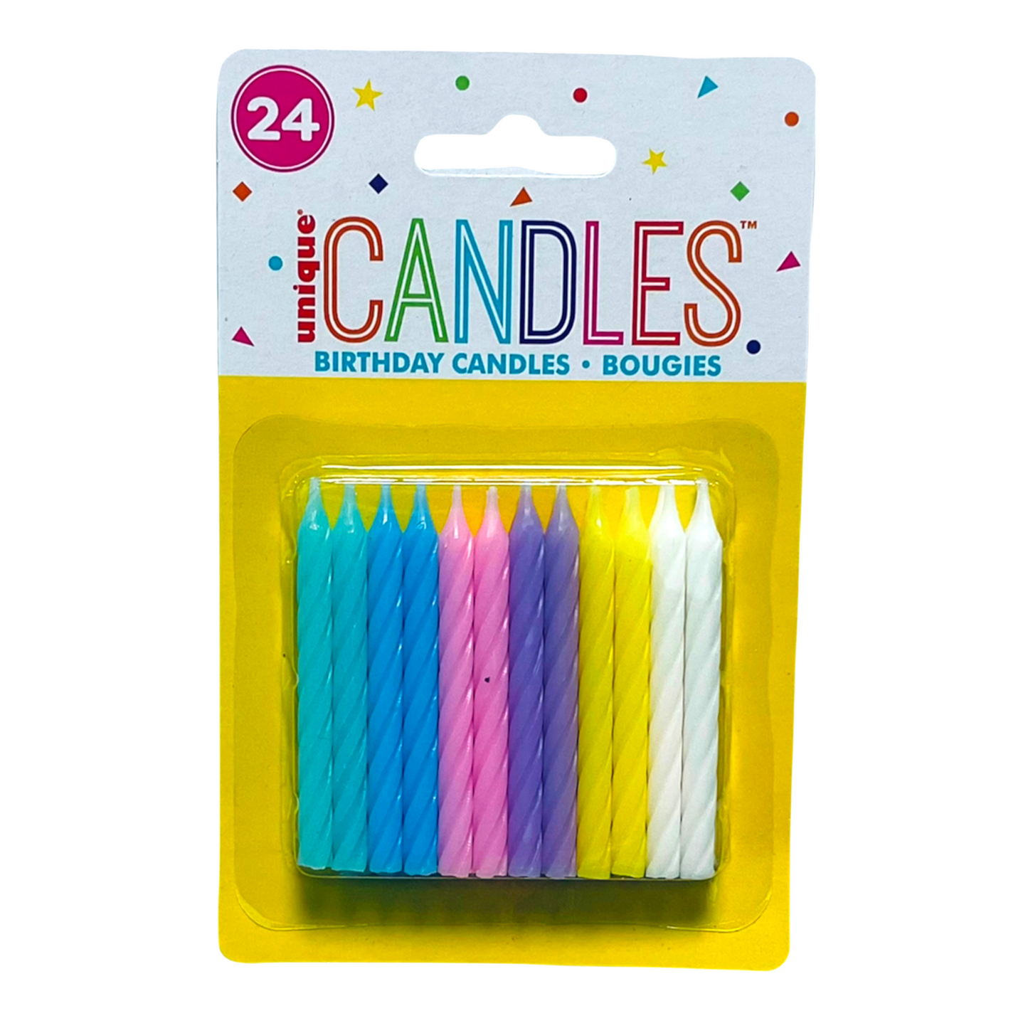 Vela Espiral Colores Pastel