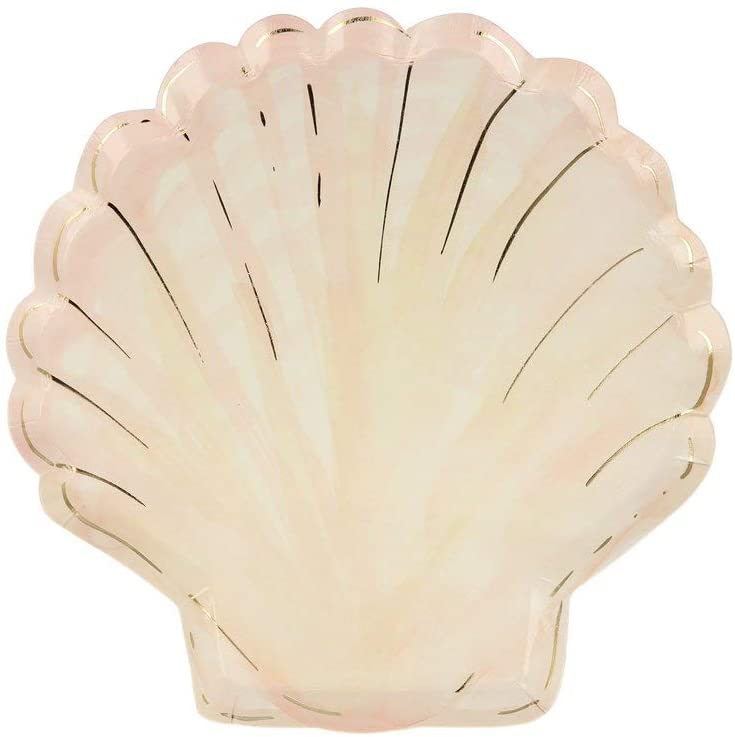 Watercolour Clam Shell Plates