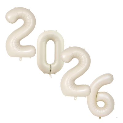 Números 2026 Beige 36" (Sin Inflar)