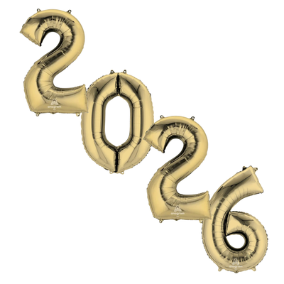 Números 2026 White Gold 36" (Sin Inflar)