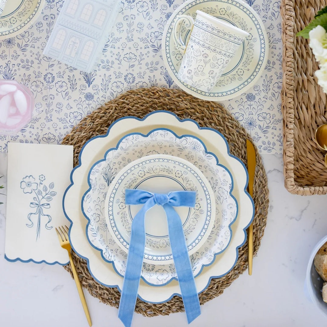 Pembroke Floral 7" Paper Dessert Plate