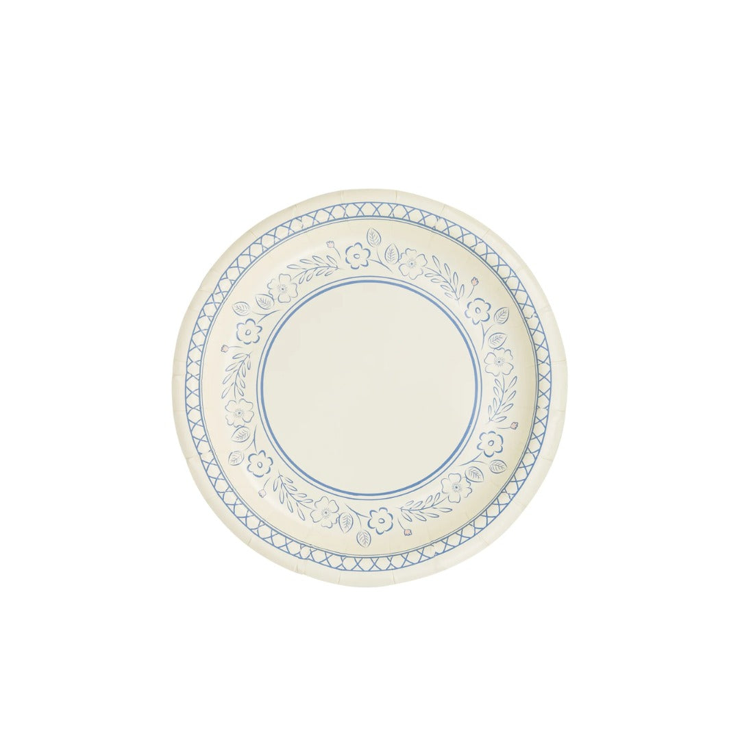 Pembroke Floral 7" Paper Dessert Plate