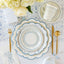 Pembroke with Blue Edge 12" Paper Plate