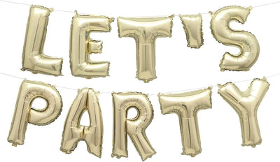 Let's Party Balloons Banner