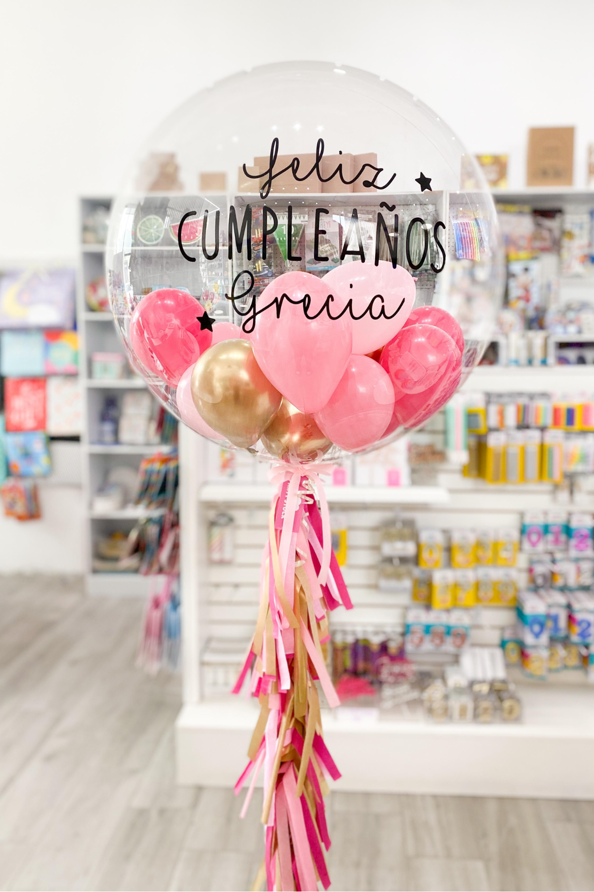 Burbuja con globos