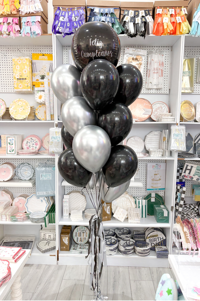 BUNDLE ESFERA + LÁTEX NEGRO Y PLATA
