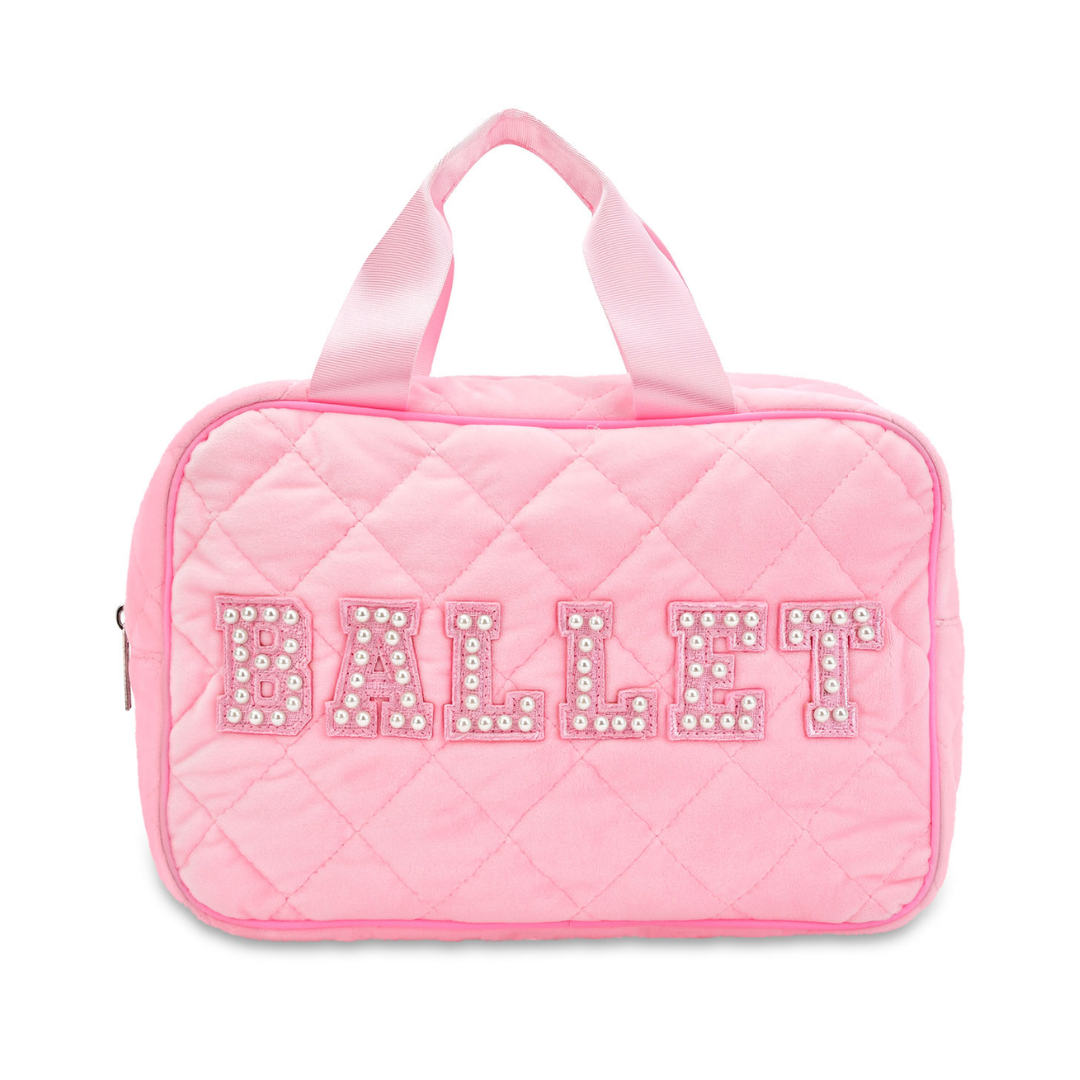 Ballet Quilted Large Cosmetic Bag