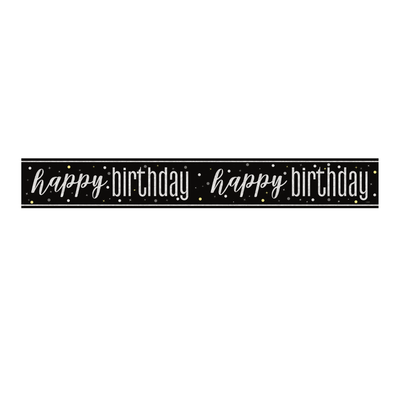 Banner Black Glitz