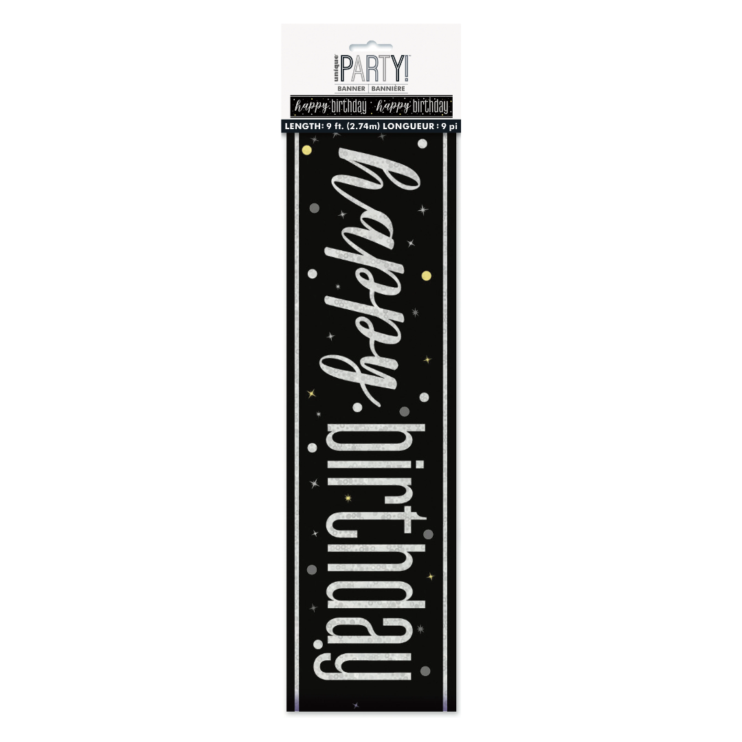 Banner Black Glitz