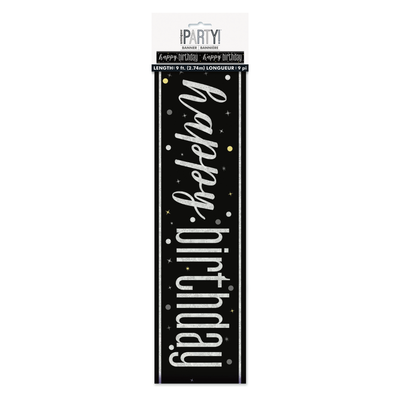 Banner Black Glitz