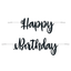 Banner Movil Negro Happy Birthday