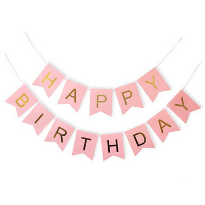 Banner Pink/Gold Jumbo