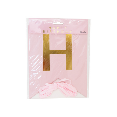 Banner Pink/Gold Jumbo